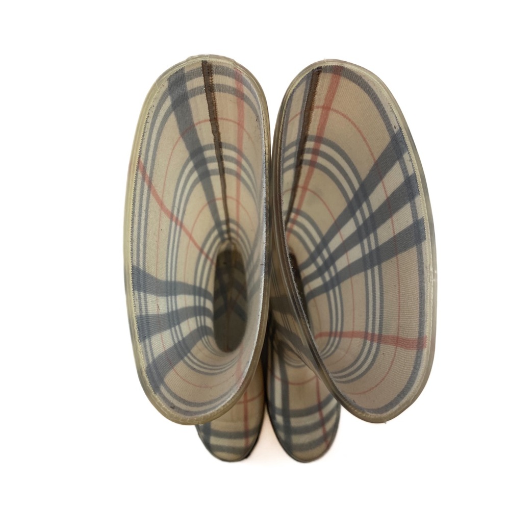 Burberry Rubber Plaid Rainboots - Picture 5 of 6